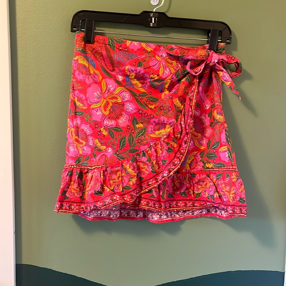 SEXANE x FARM RIO - floral wrap skirt